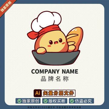 LOGO标志美食品牌大使插图冰箱贴面包店