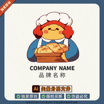冰箱贴美食LOGO标志潮牌面包店品牌大使