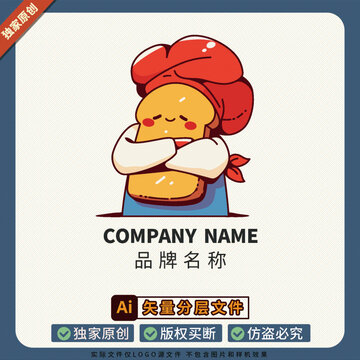 品牌大使插图冰箱贴美食面包店LOGO标志
