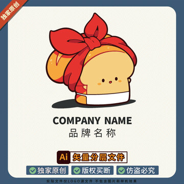 潮牌LOGO标志面包店品牌大使冰箱贴美食