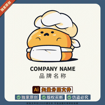图案IP形象大使LOGO标志美食面包店