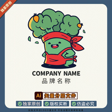 蔬菜美食LOGO标志冰箱贴潮牌11