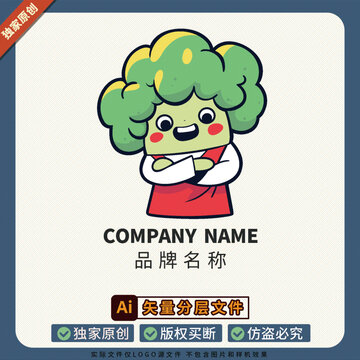蔬菜美食冰箱贴LOGO标志潮牌21