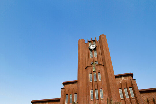 日本东京大学安田讲堂特写古建筑旅游摄影