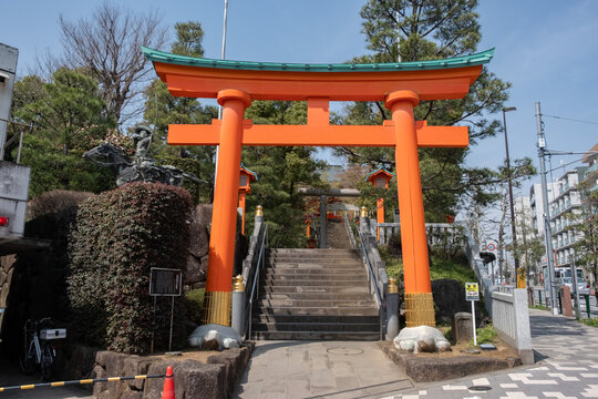 日本鸟居古建筑神社旅游摄影