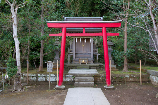 日本鸟居神社古建筑旅游摄影旅行