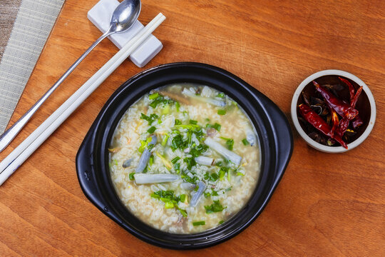 沙虫粥海鲜粥