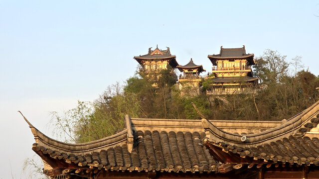 镇江北固山建筑景观