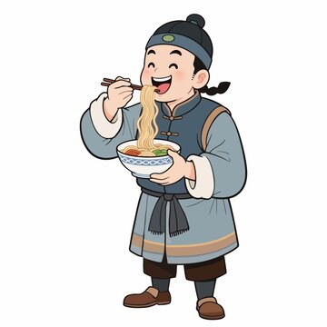 古代吃面的人