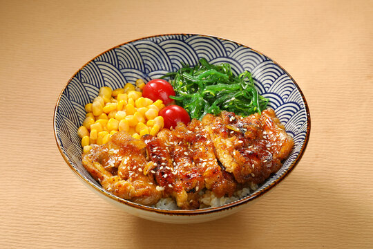 照烧鸡排饭