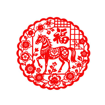 马年窗花