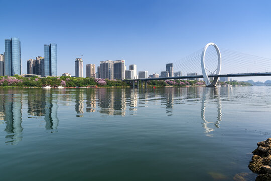 柳州河东城市风光