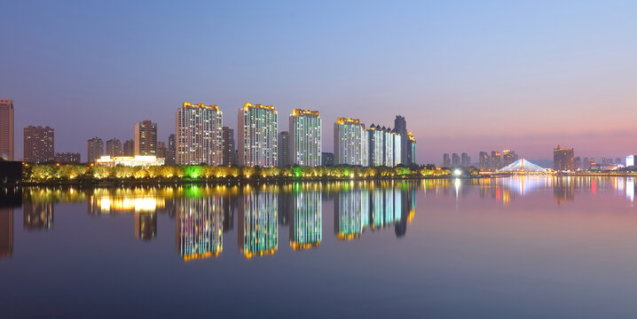 吉林市松花江夜景