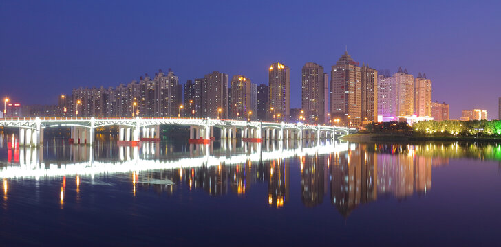 吉林市松花江夜景