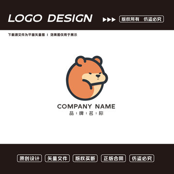 小熊logo标志