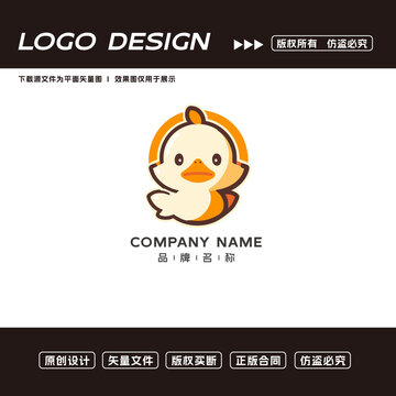 鸭子logo标志