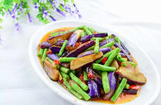茄子炒豆角