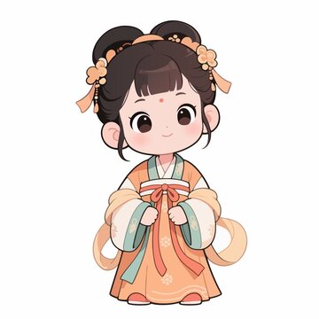 卡通古装女孩
