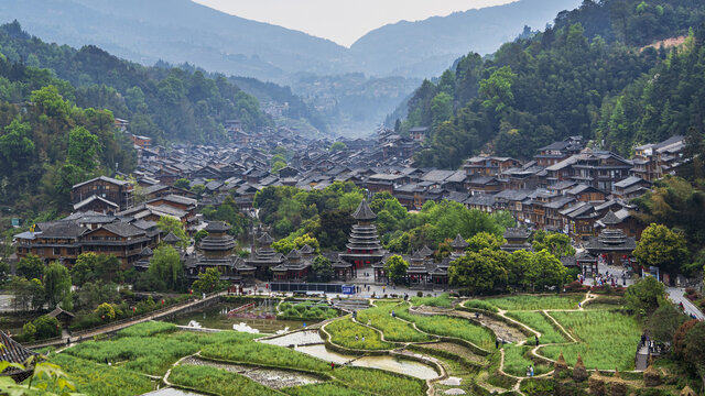 肇兴侗寨景观建筑