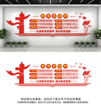 教育家精神文化墙