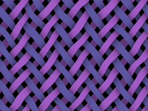 紫色编织交叉条纹