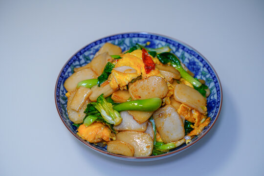 鸡蛋炒年糕