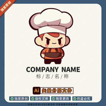 烧烤店创意矢量LOGO标志烤肉店