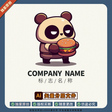 面包甜品店LOGO标志美食炸鸡招牌