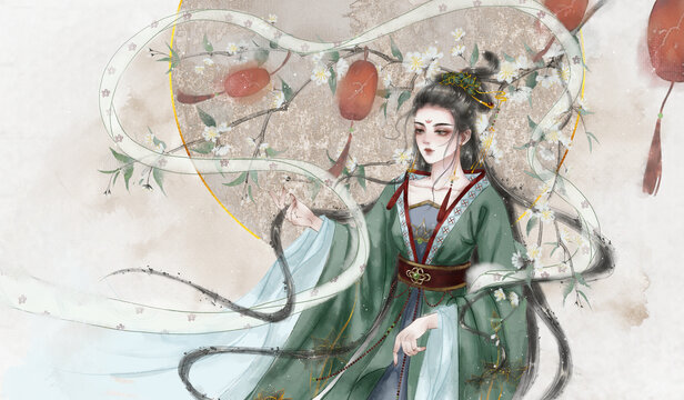 花灯微透