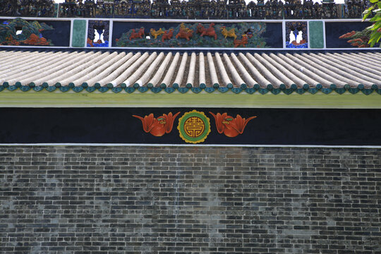 中式纹理局部