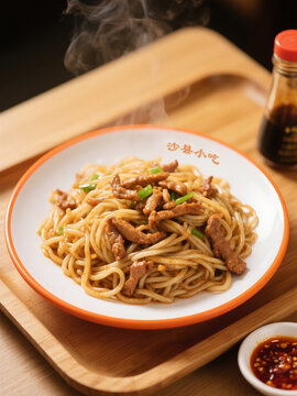 肉丝炒米粉