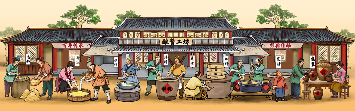 豆瓣酱制作工艺流程图