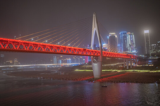 重庆千厮门大桥夜景