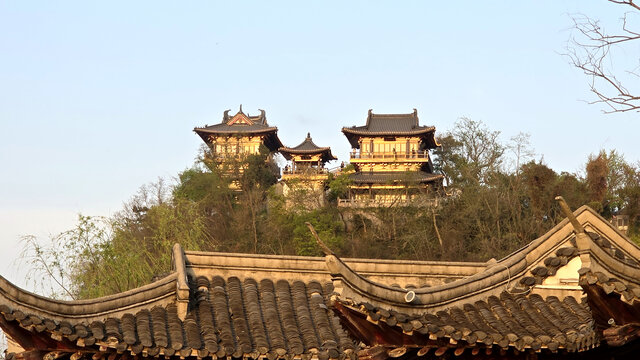 镇江北固山北固楼景色