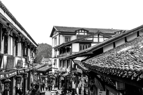 老重庆重庆老街小巷石梯