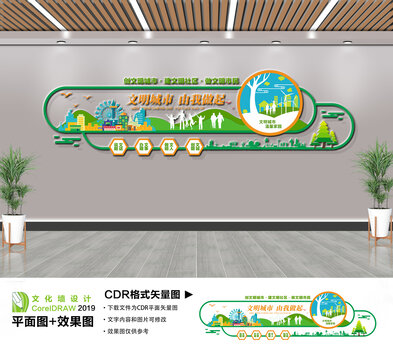 创文明城市文化墙