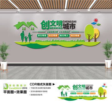 创文明城市文化墙