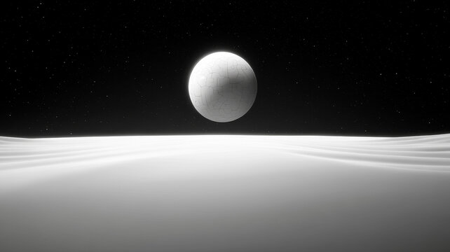 外星行星夜空景观