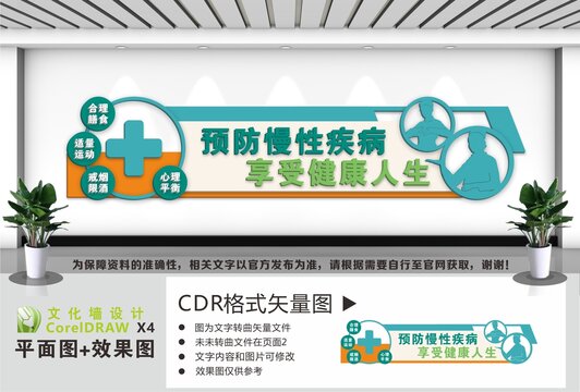 预防慢性疾病文化墙