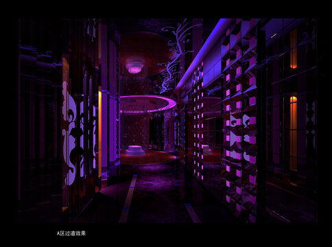 酒吧过道效果图