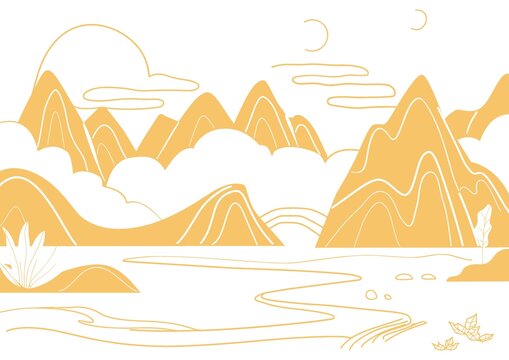 新中式山水