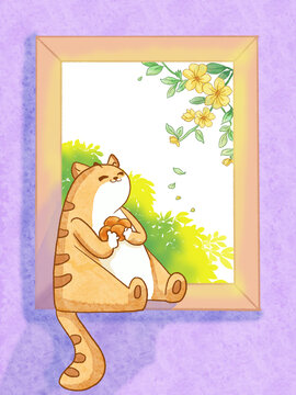 小猫迎春花
