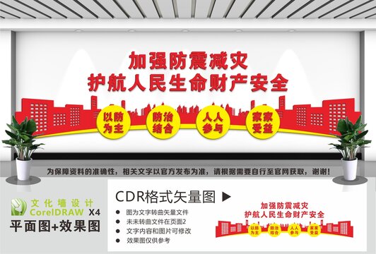 防震减灾文化墙