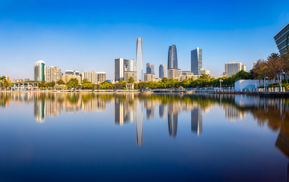 东莞CBD天际线全景图