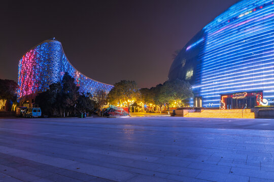 苏州文化艺术中心夜景