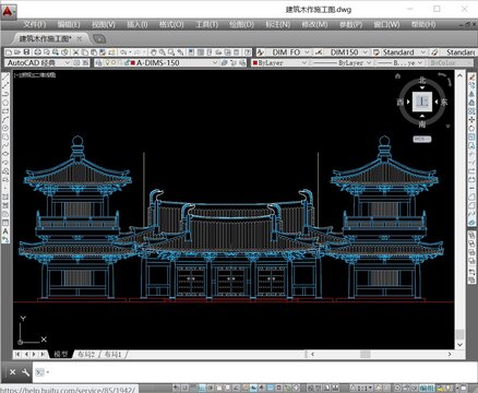 寺庙建筑木作CAD施工图