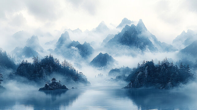 远山近水