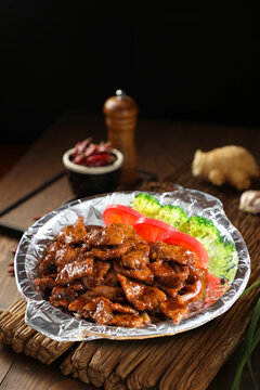 黑椒肉片