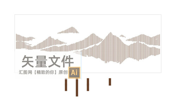 山水线条