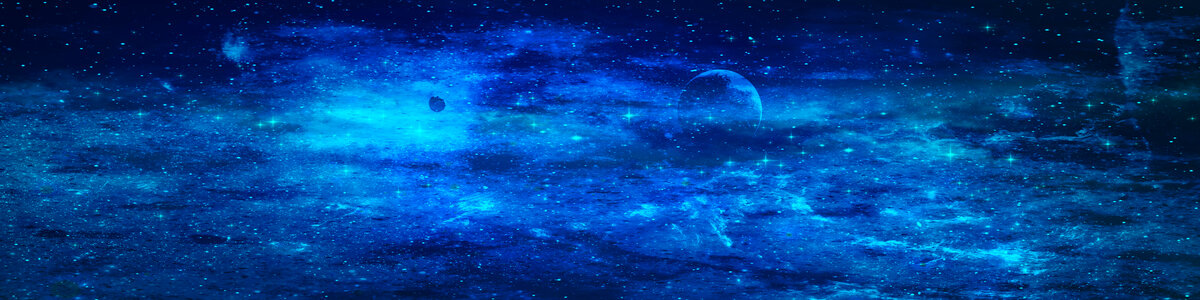 蓝色星空宇宙背景